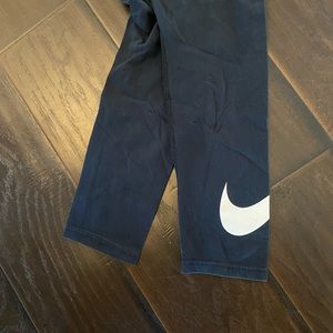 Nike legging with swoop, black , size small